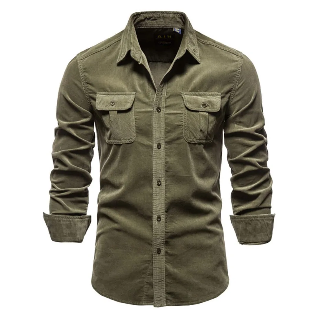 

Men's Shirt Business Casual Fashion shirt Forest