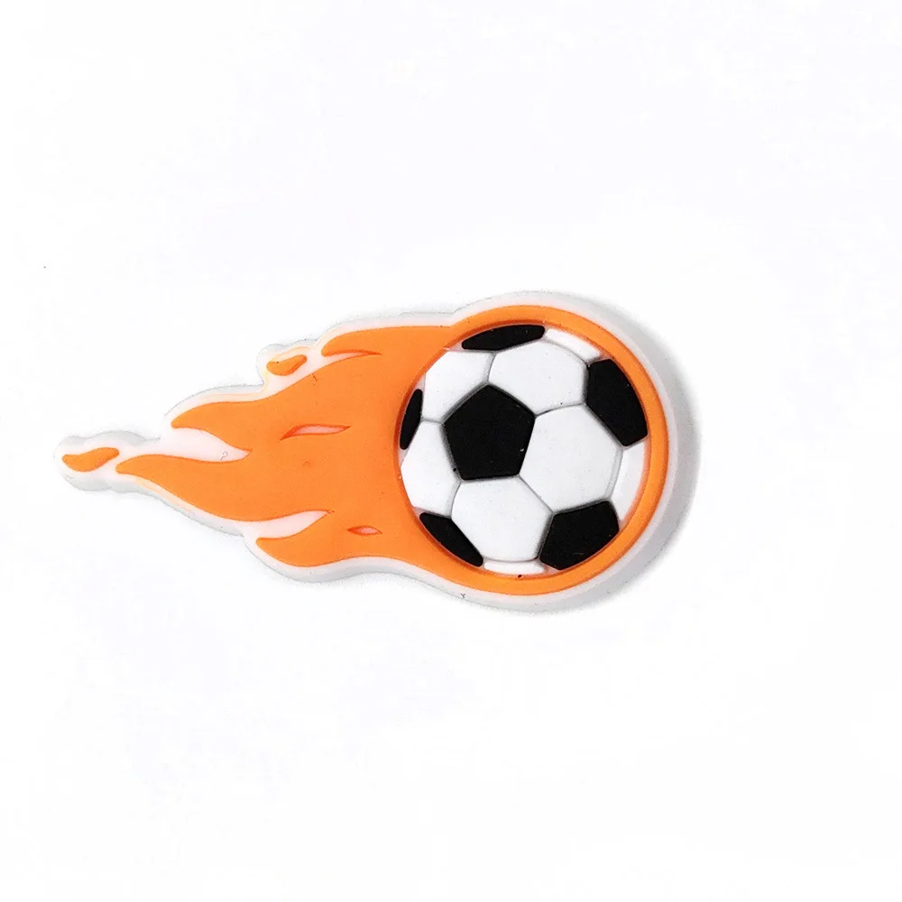 Hot Sales 1Pcs Football Sprot Shoe Charms Pin for Crocs