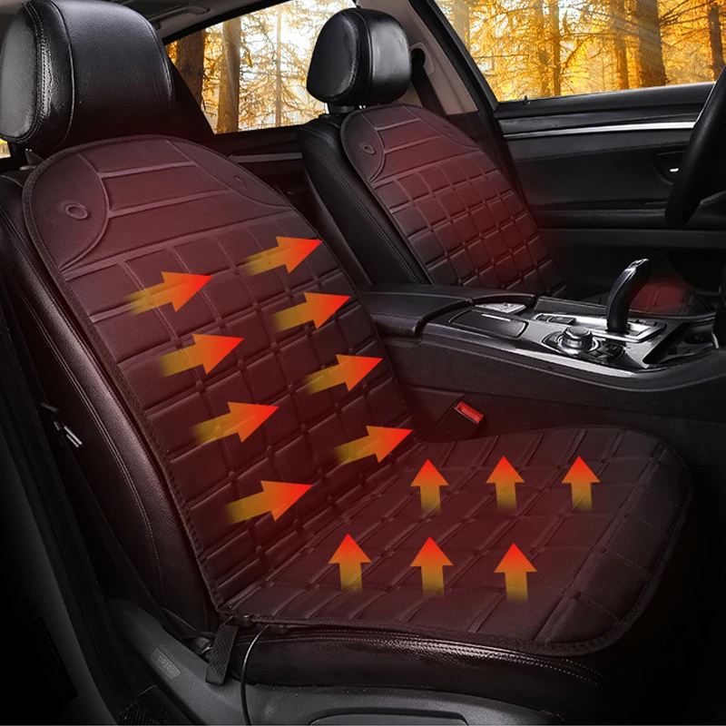 

12V 30-65 Heated Seat Cushion Single Seat Two-Seater Car Electric Heating Pad Winter Heater Seat Cushion Heater Car Universal