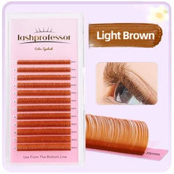 Lashprofessor Soft Dark Brown High - Quality Natural False Eyelashes - C (Light brown)