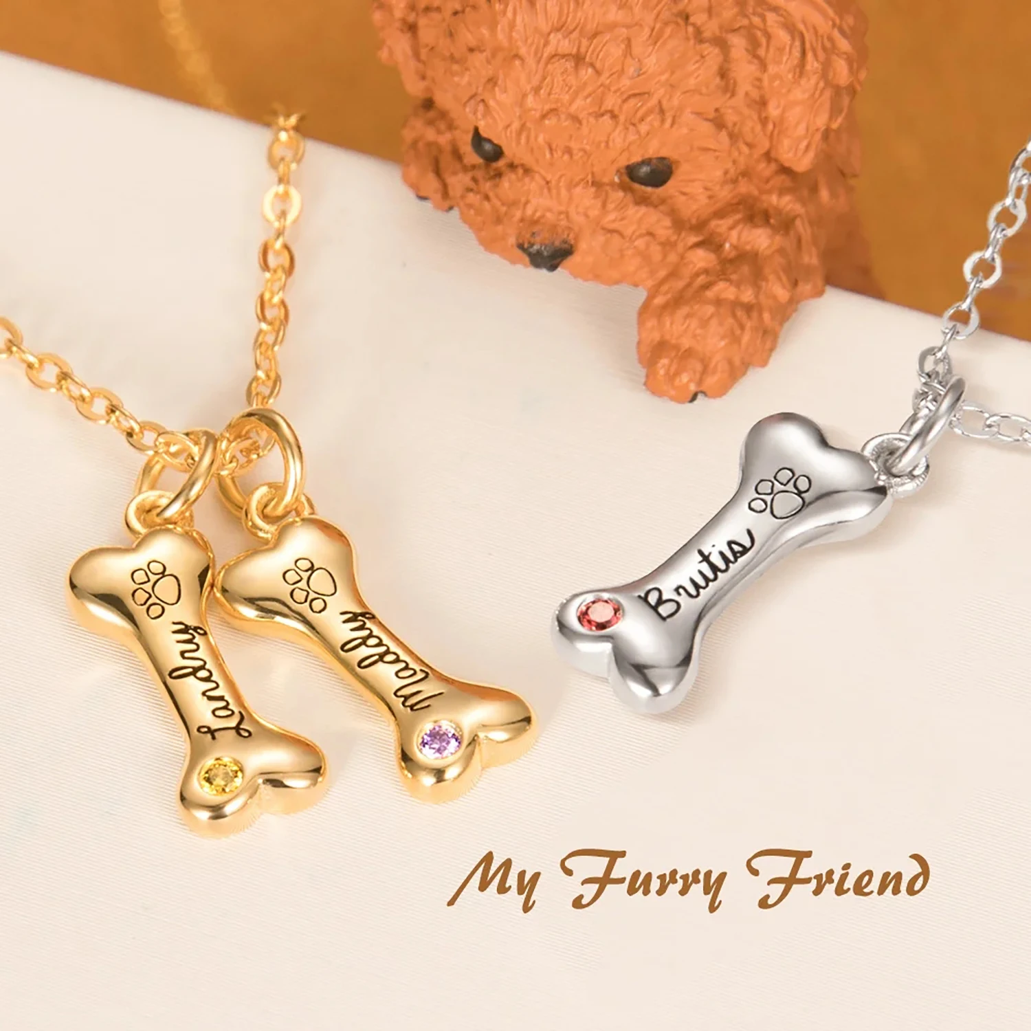 Dog Bone Pendant | Paws Whiskers, and Wags