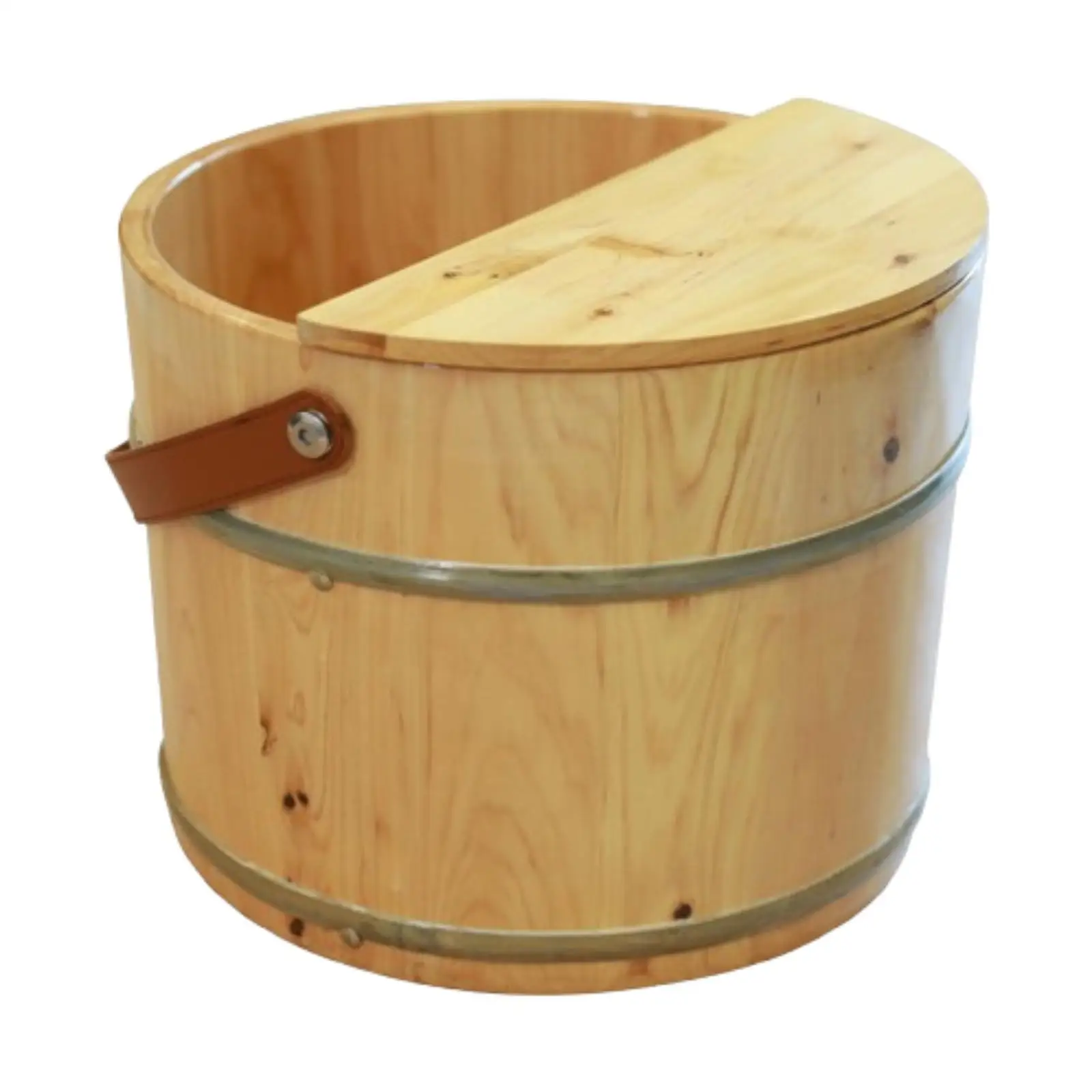 Wood Footbath Basin Reusable Thicken Portable Multipurpose Foot Soaking Tub