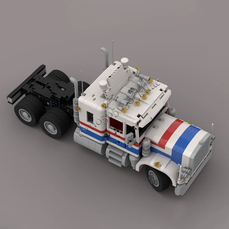 2638 PCS MOC 도시 공학 중형 트럭 헤드 모델 기술 빌딩 블록 창의적인 어린이 장난감 깜짝 생일 선물