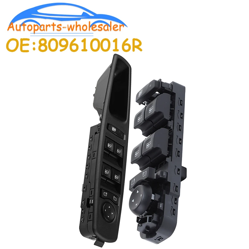 Interrupteur De Lève-vitre GEEANDLY – 809610016R – Compatible Renault Scenic 3 Et Megane 3 (2009-2016)