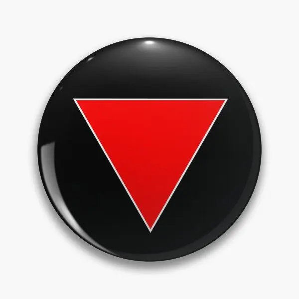 

Inverted Red Triangle Soft Button Pin Collar Women Creative Funny Metal Cute Decor Clothes Badge Lapel Pin Cartoon Jewelry