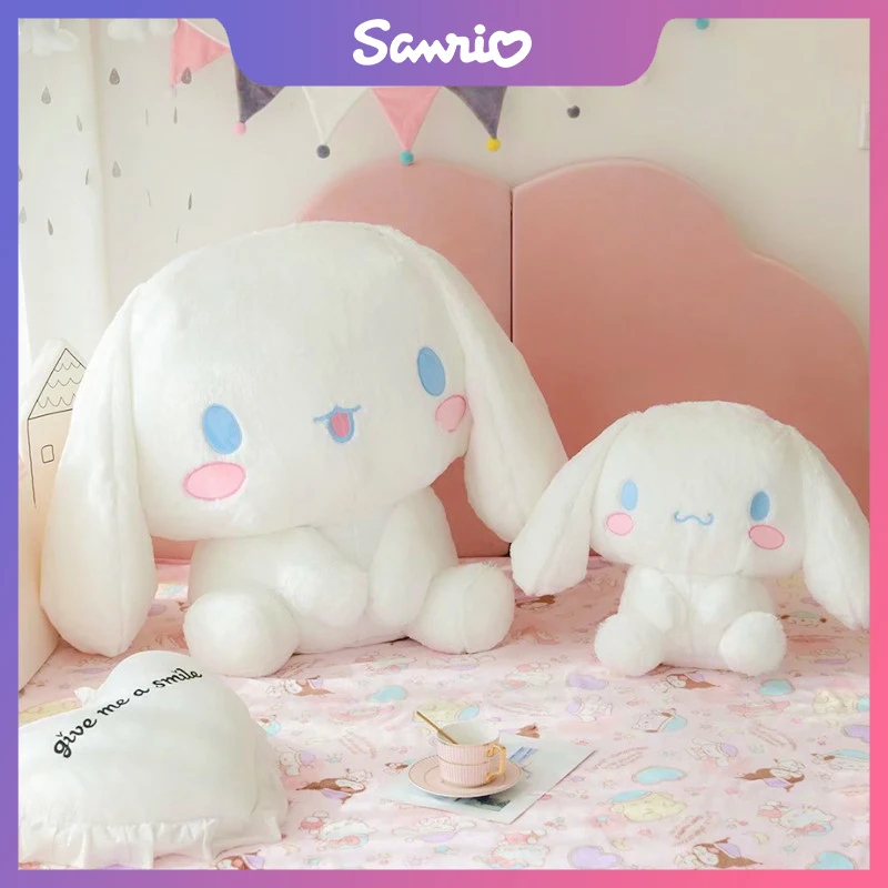 

Anime Sanrio Plush Dolls Kawaii Cartoon Cute Cinnamoroll Big Eared Dog Large Plush Sitting Doll Pillow Toys Kids Birthday Gifts