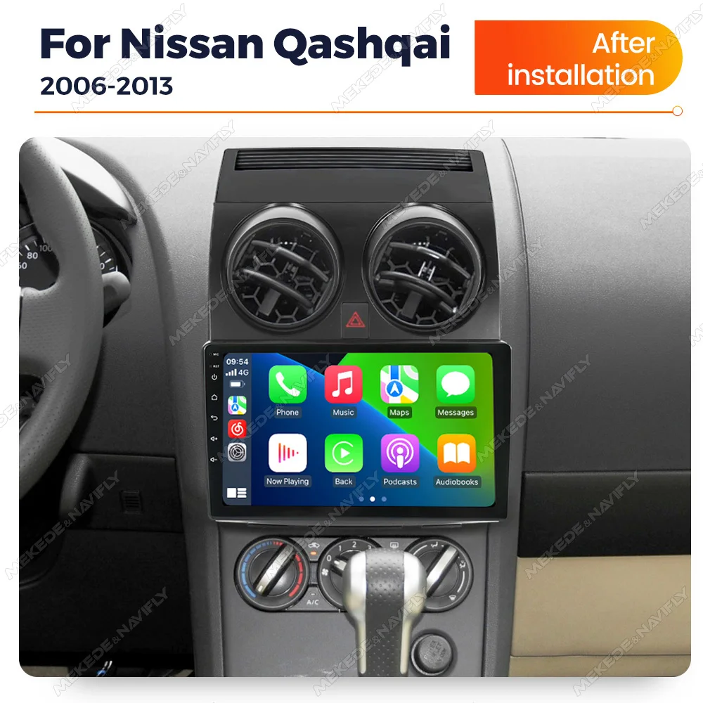 Wireless Carplay Android Autoradio For Nissan Qashqai J10 2006 -2010 2011 2012 2013 Car Radio Car intelligent system Head Unit