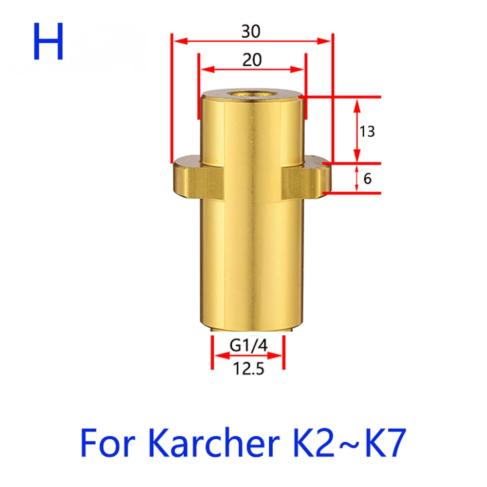 High Pressure Cleaner Sandblasting Gun Foam Nozzle Accessories Metal Adapter For Sinks for Karcher K2~K7 Lavor Parkside Elitech 3