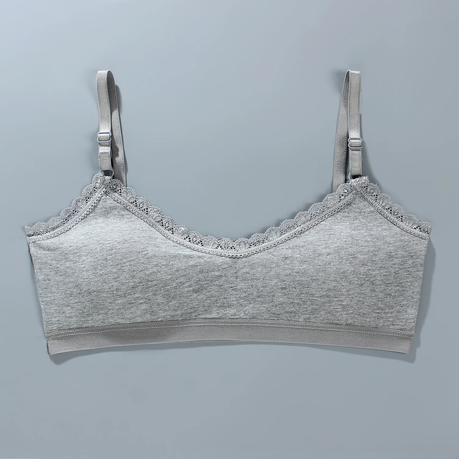 1/4PCS Big Girls Lace Training Bras Comfort Teenage Girl Teens No Underwire Soft Push Up For Llittle Breasts Sport Everyday Bras