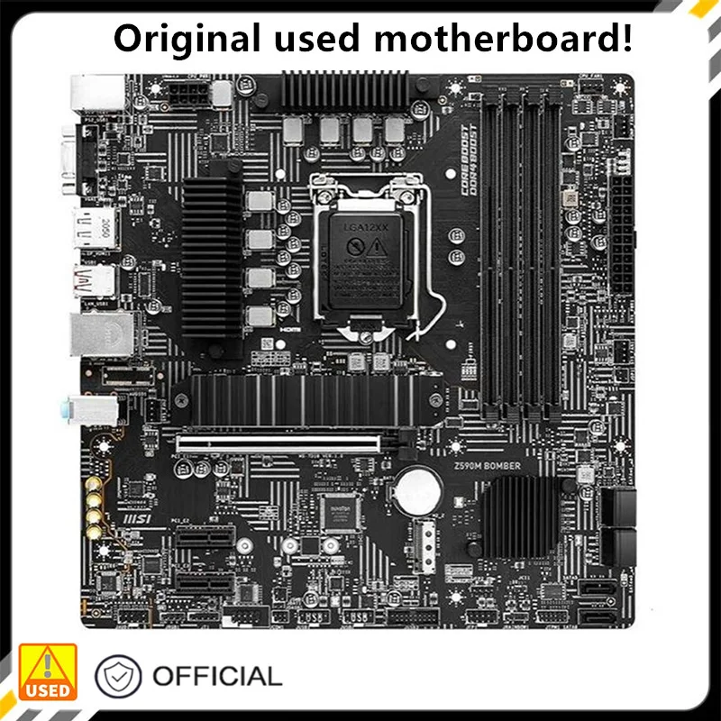 Per Z590M Bomber Originale Usato Desktop Intel Z590 128Gb Ddr4 Scheda Madre Lga 1200 I7/I5/I3 Usb3.0 Sata3