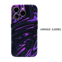 Neon Purple Swirl Magnetic Tough Phone Case - iPhone 15 Plus (FJ)