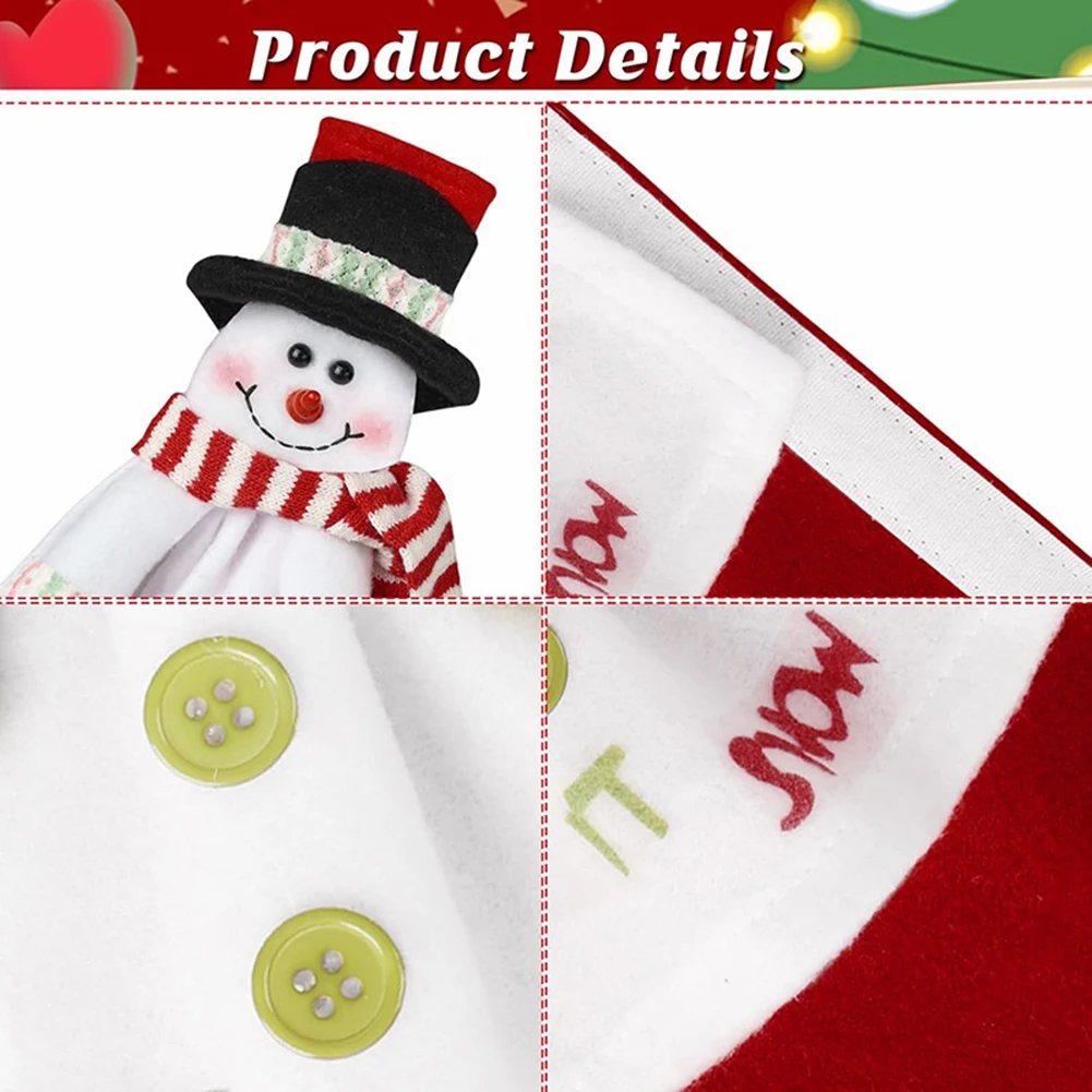 Christmas Refrigerator Door Handle Cover Kitchen Appliances Glove Protector Cover Christmas Decorations Home Accessories Hot