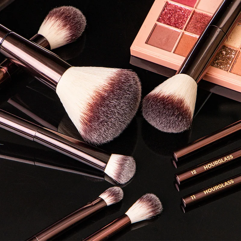 Hourglass Cruelty Free Makeup Brush-19Brushes Set Blusher Powder Eyeshadow Eyebrow Foundation Brush luxury Vegan Makeup Tools 3