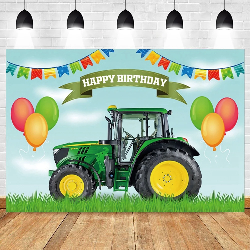 Construction Team Backdrop Photographic Baby Birthday Party Decor Excavator Car Traffic Background Photography For Photo Studio photo backdrop