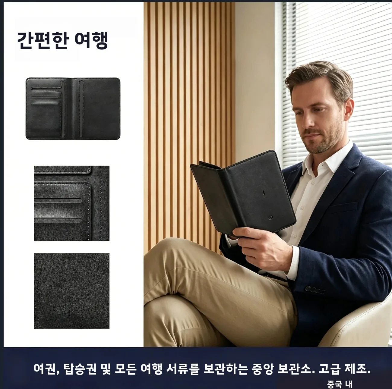 무선 충전 스마트 여권 커버 위치 추적 장치 분실 방지 장치 정밀 위치 찾기 애플 나의 찾기 호환 안티 트래킹 기능 탑재