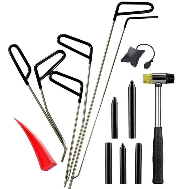 

Car Body Dent Repair Crowbar Kit Harmless Easy To Use Dent Remove Tool Hail Remover Hooks And Rods For Cars Motorcycles Fridges