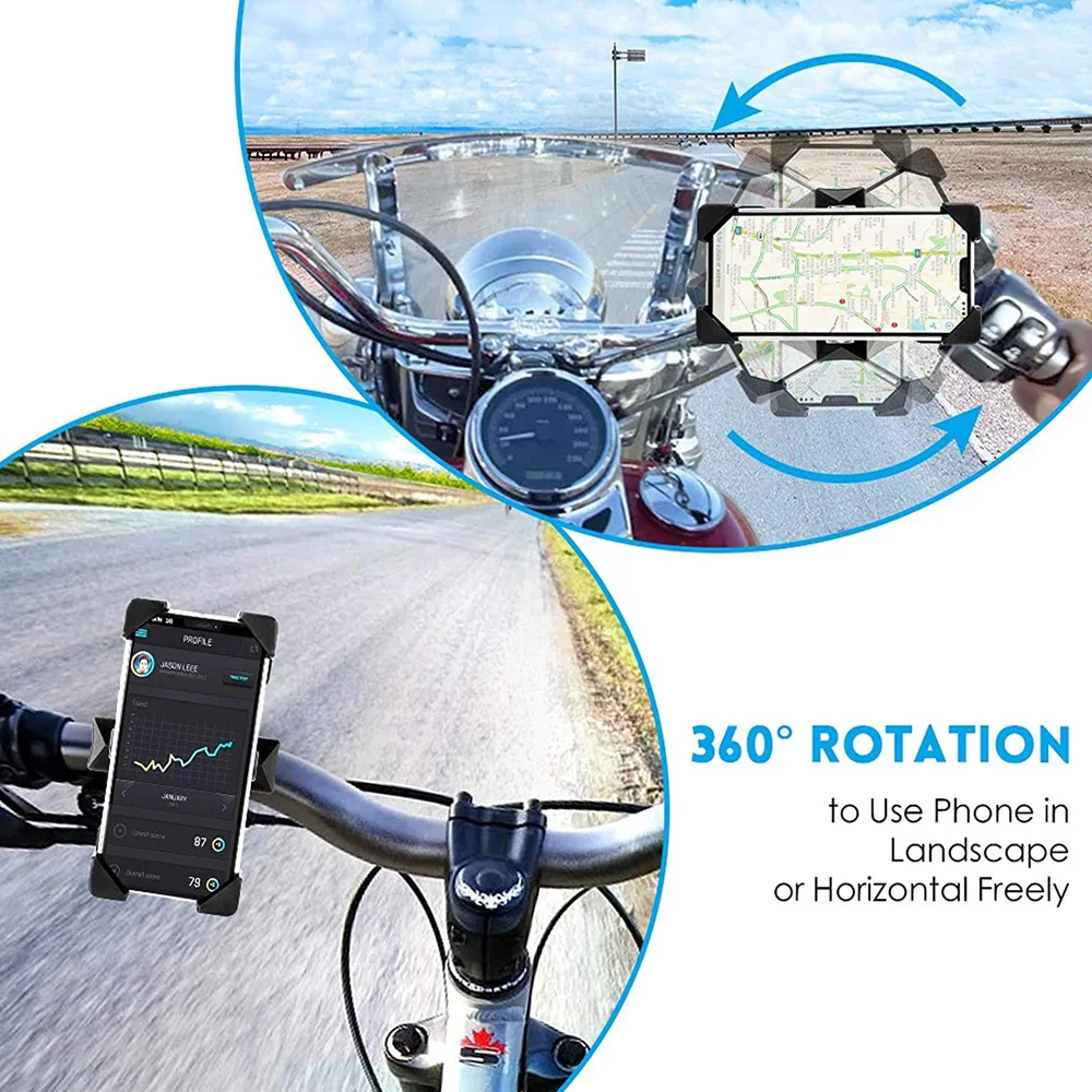 Universal Bike Phone Holder Bicycle Mobile Cellphone Holder Easy Open Motorcycle Phone Mount For iPhone Samsung Xiaomi Stand