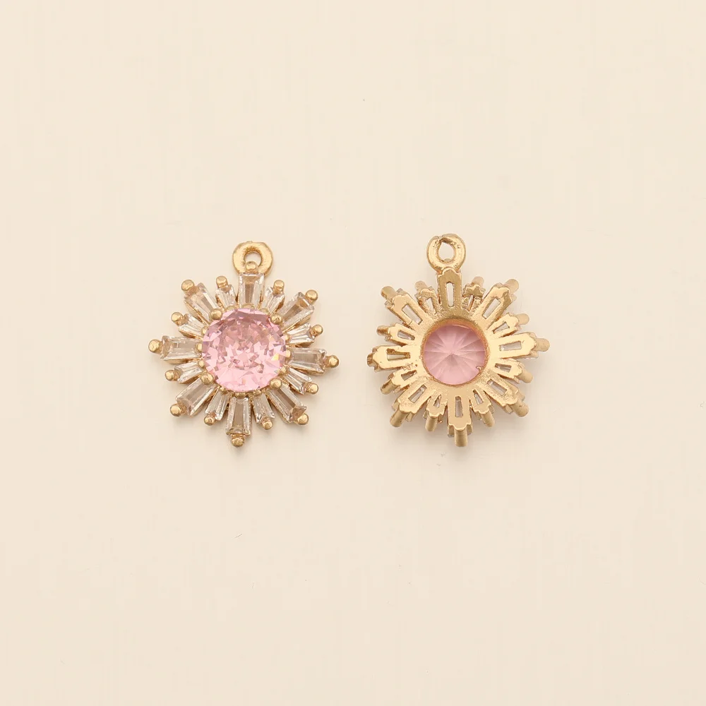 Cordial Design 16*18MM 30Pcs Rhinestone Pendant/CZ Charms/Flower Shape/Hand Made/DIY Jewelry Parts/Jewelry Findings & Components - cordial