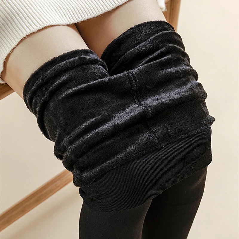 Thick Velvet Warm Pantyhose Women Black Slim Tights Stockings
