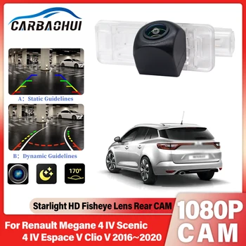 Car Rear View Camera For Renault Megane 4 IV Scenic 4 IV Espace V Clio V 2016~2020 HD 1080P 170° FishEye Parking Reverse Camera 1