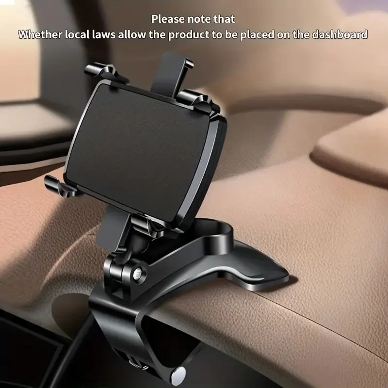 Universal Car Phone Holder Dashboard Cell Phone Car Holder Rear View Mirror Sun Visor Baffle Mobile Phone Mount Clip Car Gadgets