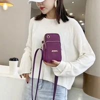 Mobile Phone Bag Women's Crossbody Mini Bags Fashion Mom Mommy Coin Bag Neck Hanging Running Cover Shoulder Bag 3 Layer Wallet - Image 3
