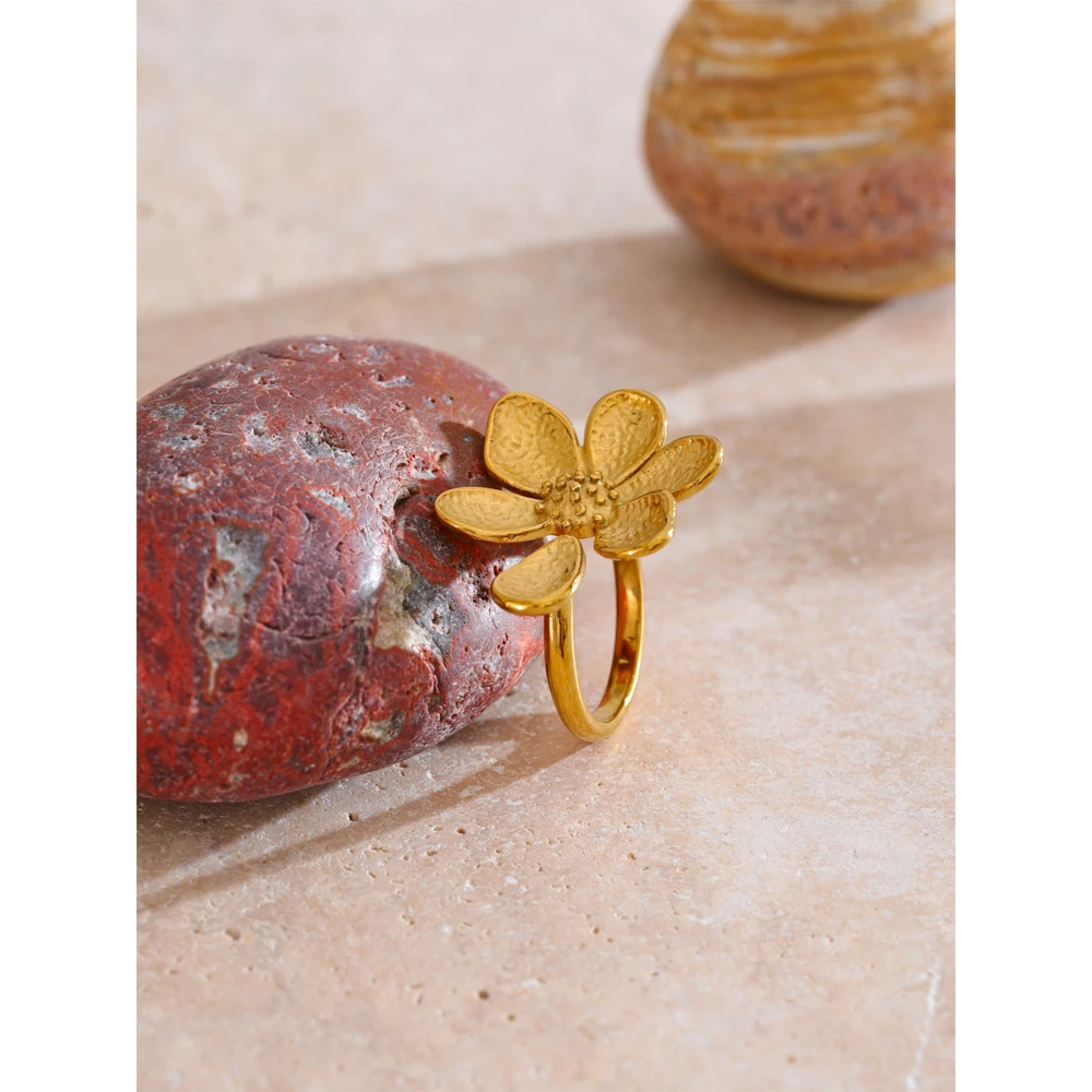 Yhpup Adjustable Stainless Steel Ring