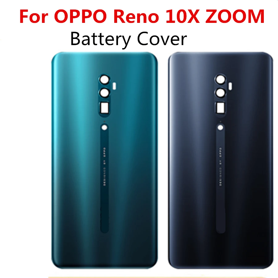 Для OPPO Reno 10X zoom Задняя стеклянная крышка для аккумулятора чехол задняя батареи |