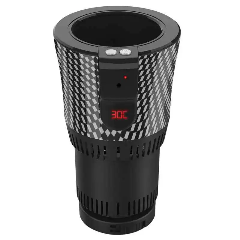 Upgraded Version 12V Smart Auto Car Cup Holder 2-in-1 Portable Car Cup Holder for Fast Cooling and Heating for Coffee & Water