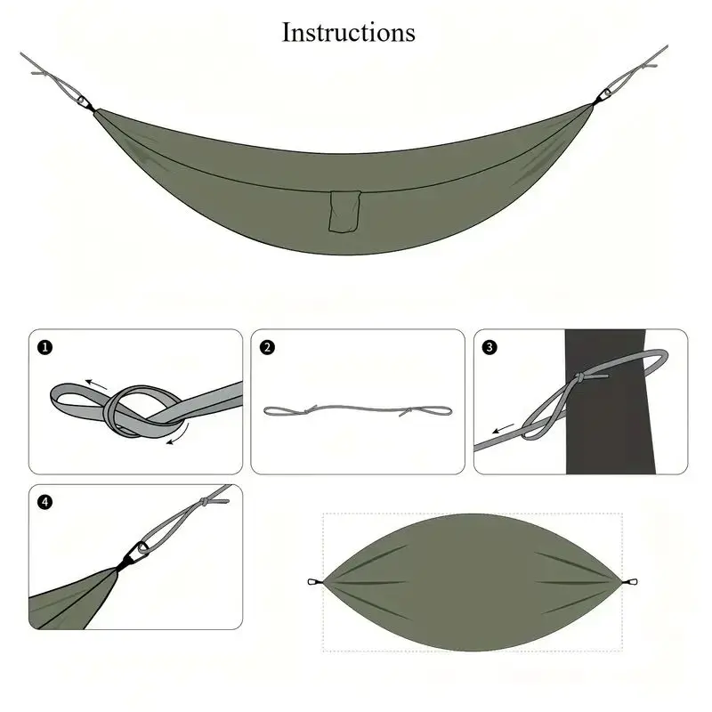 Lightweight and Portable Camping Hammock with Storage Bag 3