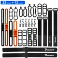 B 22 straps 12 hooks