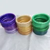 2pcs/set Jelly Bangles Bracelet for Women 9MM Exaggerated Round Bangle Senior Year 2