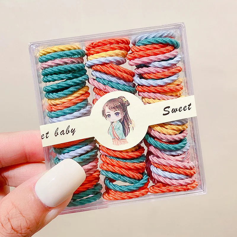 1 Set Elastic Hair Bands For Girls Baby Hair Accessories Children Hair Ties Rubber Bands Toddler Kids Hair Accessories 3