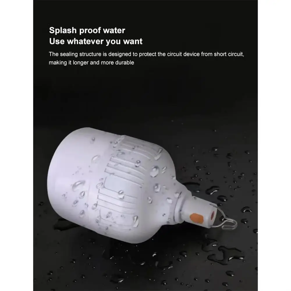 Z50 mixxar 100W USB Rechargeable Camping Light LED Light Emergency Bulb Tents Lighting Portable Lanterns Camping Lamp Camping Lantern Portable Light Bulb