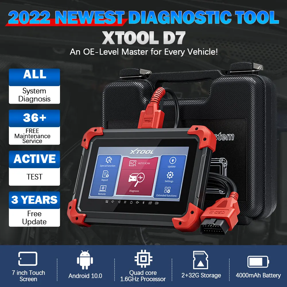 Xtool D7 Automotive All System Diagnosis Tool Code Reader Full System