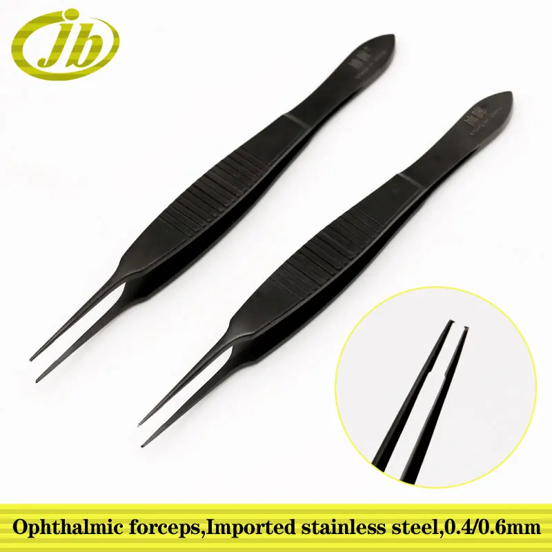 

Ophthalmic forceps 0.4mm 0.6mm medical surgical forceps imported stainless steel 11.5cm no rust