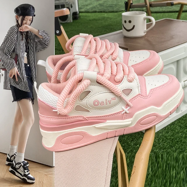 2022 Women Sneakers White Shoes Flat Platform Genuine Leather Women Flat  Shoes - Women's Vulcanize Shoes - AliExpress