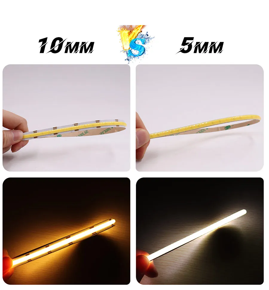 COB CCT LED Ʈ  ʹ 5mm/10mm 3  2700-6500K    ÷ LED COB Ʈ,   RA90 dc12V/24V
