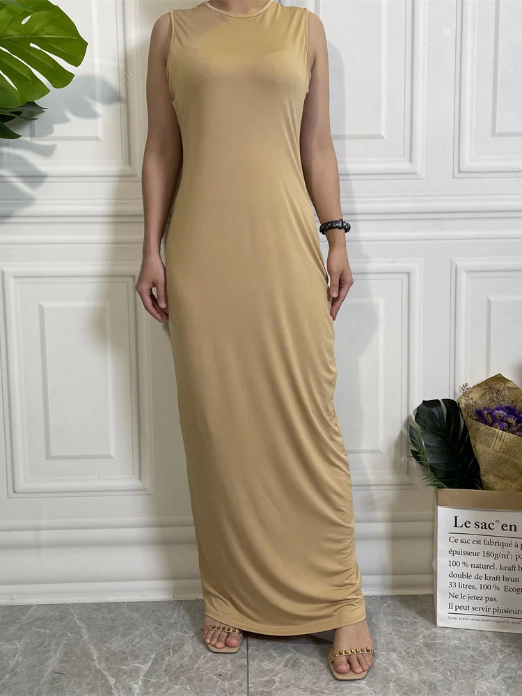 Muslim Woman Dress Abaya Hijab Long Dresses Middle East Dubai Casual Kaftan Islam Clothing Products Without Turkey muslim dress