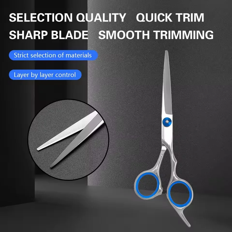 Professional Stainless Steel Hair Thinning Clipper 6 inches Hairdressing Products Haircut Trim Hairs Cutting Salon Tool