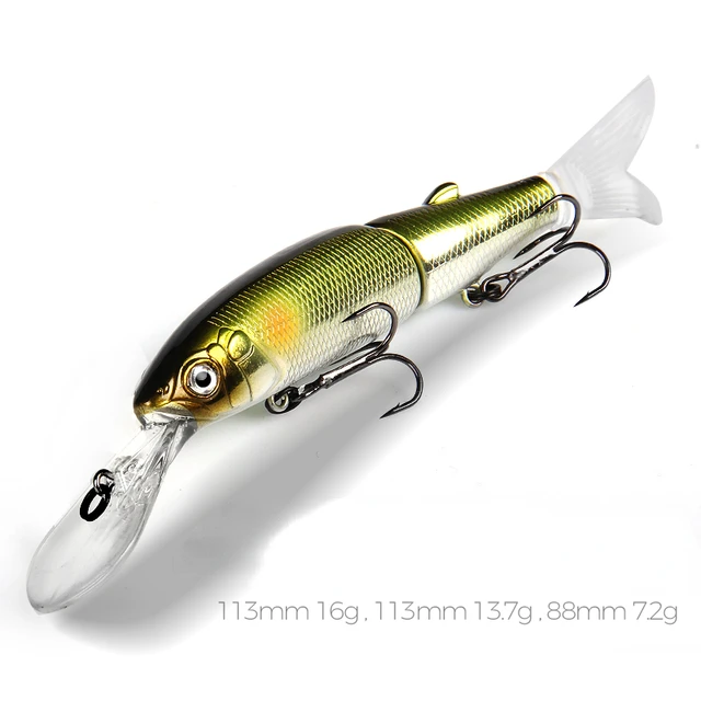 Deep Diver Swimbait Minnow Fishing Lure Suspending Jointed Bait
