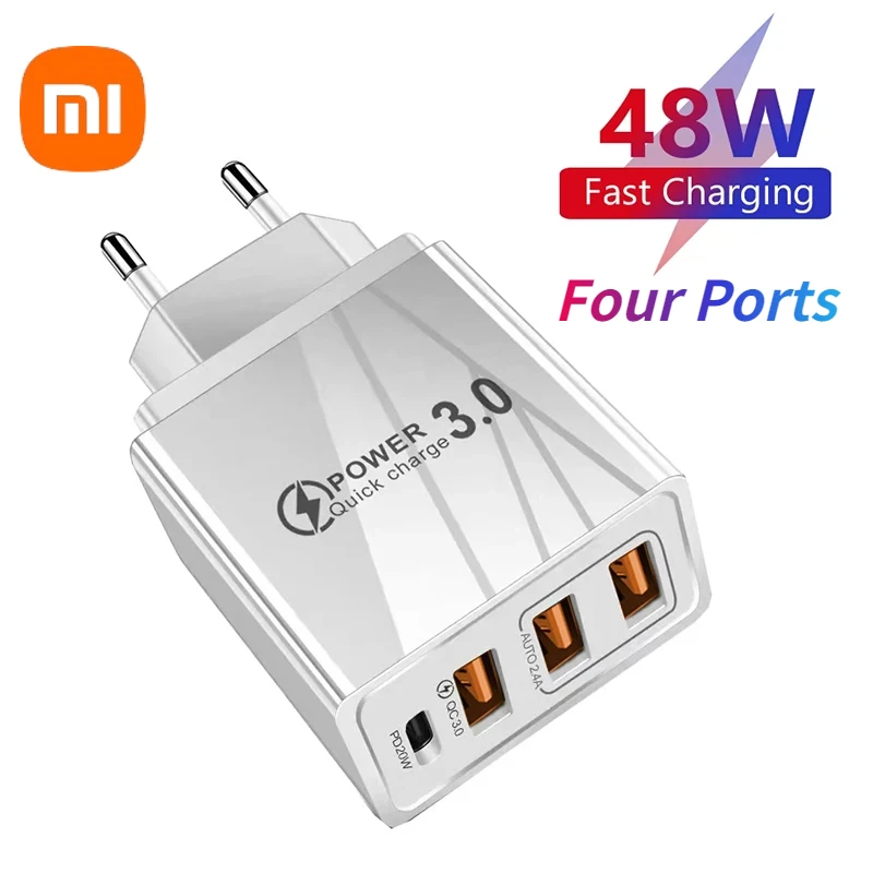 

Зарядное устройство Xiaomi PD20W с 4 USB-портами и поддержкой быстрой зарядки