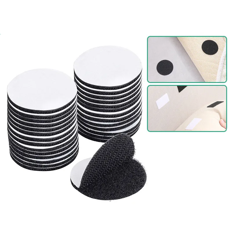 1000 Pcs 20mm Self-Adhesive Velcro Dots Glue Dots for Paper, Plastic,  Glass,Leather, Metal, Garments(White)