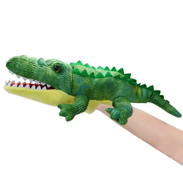 Turtle Salamander Animal Hand Puppet Lizard Snake Stuffed Animal Plush Hand Puppet Frog Crocodile Simulated Storytelling Puppet 2
