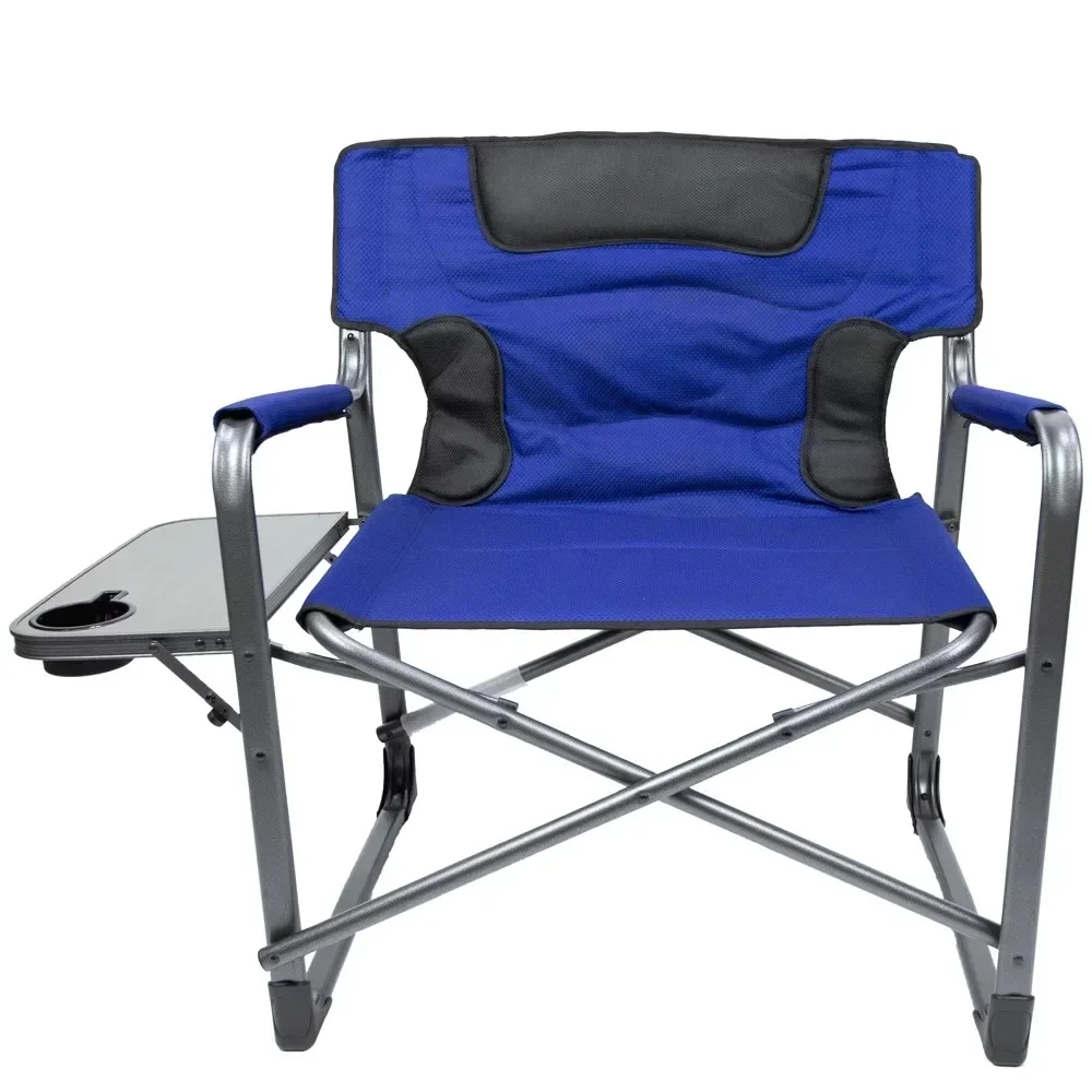 Camping Director Chair XXL, Blue, Adult, 10lbs Outdoor Chair 4