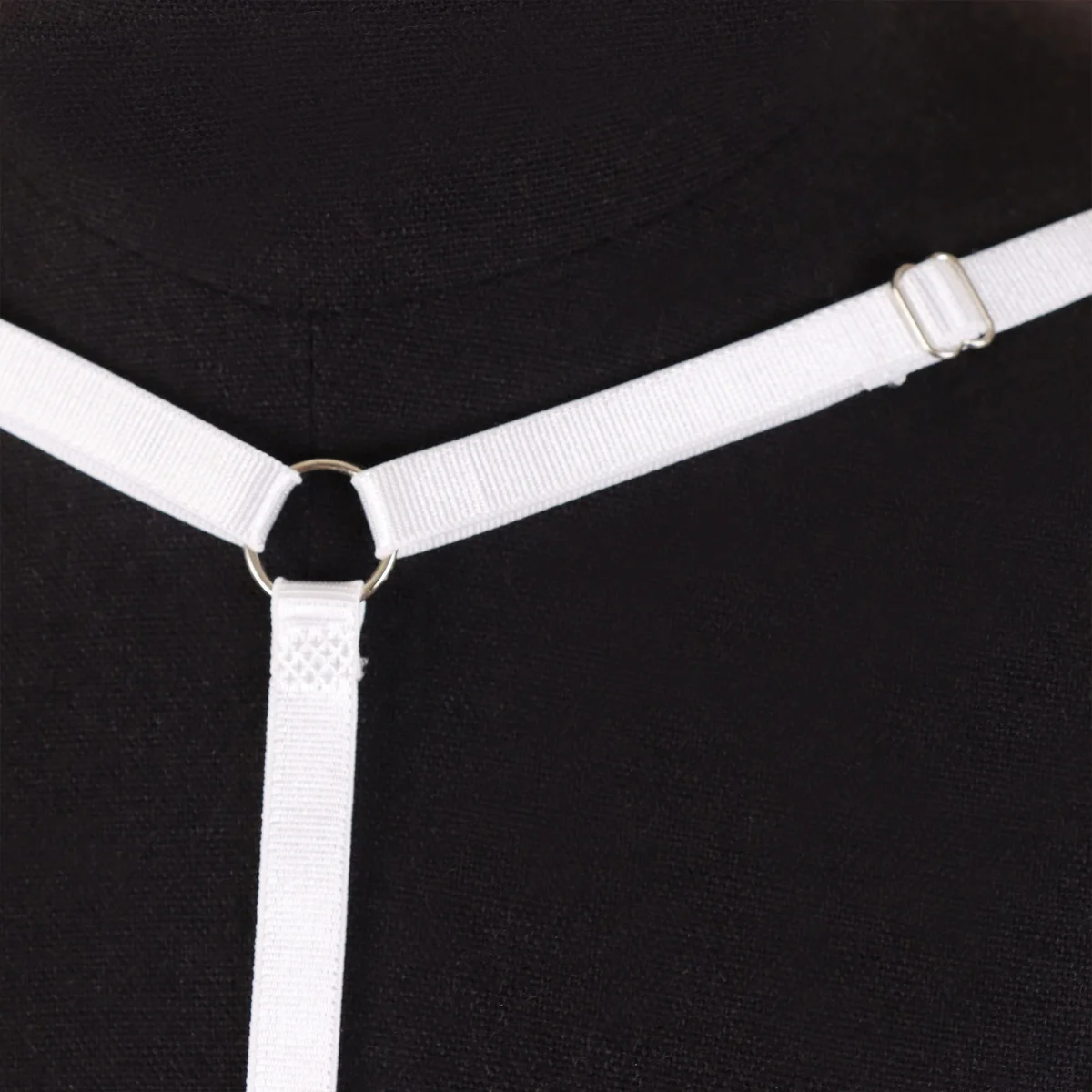 Gotischer Harnessgürtel mit Nieten-Details – schwarzes Kreuzdesign für Damen, für Freizeit, Party oder als Valentinstagsgeschenk – Detail 7