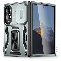 Heavy Duty Case with 360° Kickstand and Camera Protection for Galaxy Z Flip5 (GRAY)