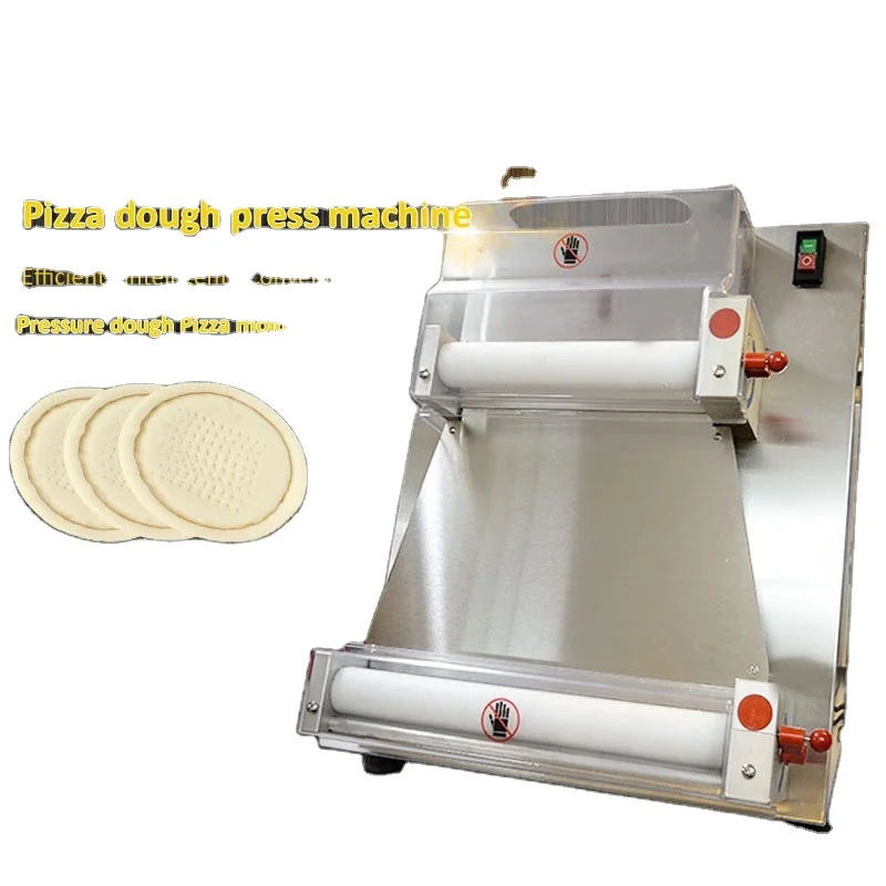 

Automatical Pizza Dough Skin Maker Pressing Machine Automatic Electric Bakery Pizza Dough Roller Electric Pasta Machinery