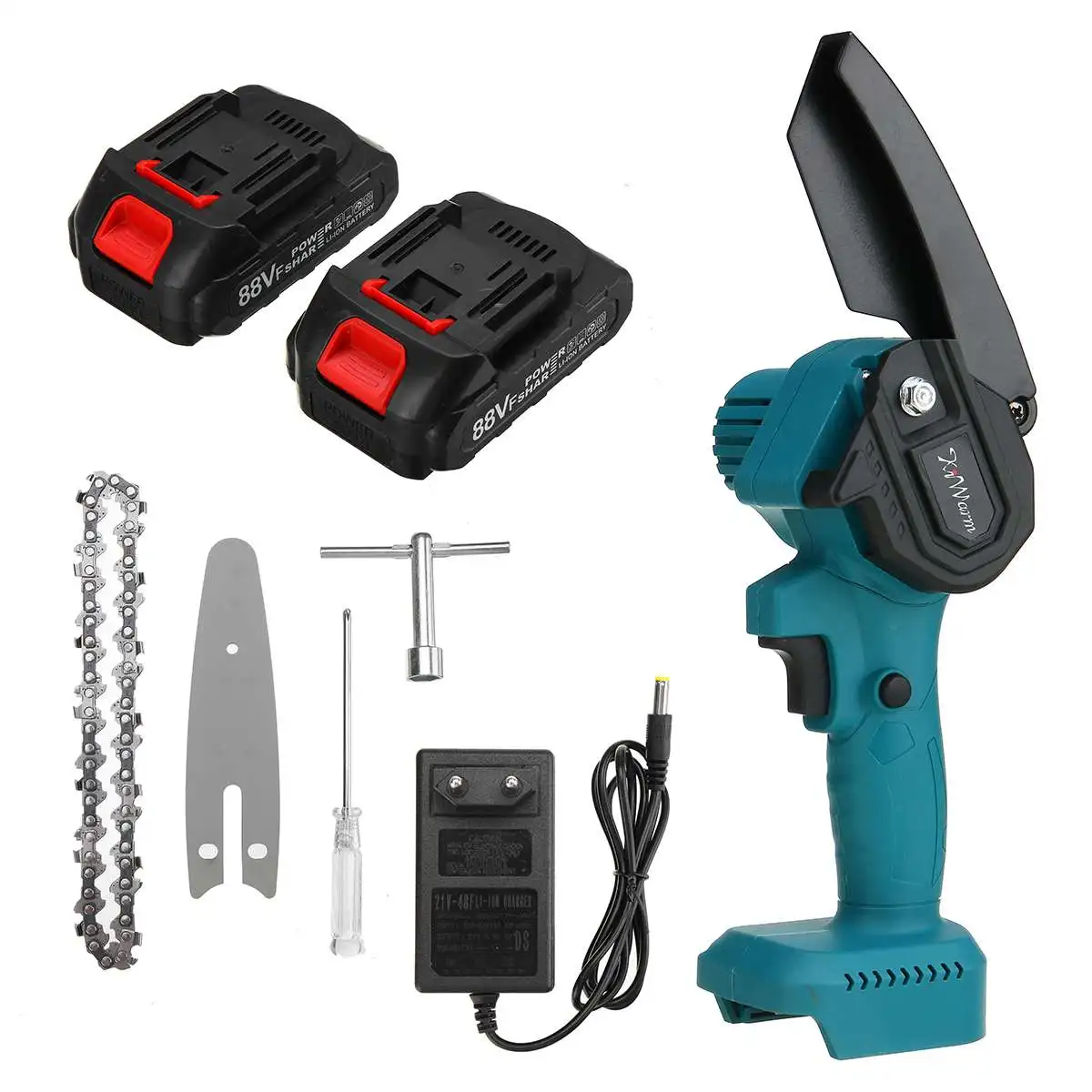 VIOLEWORKS 1200W 4 Inch Mini Electric ChainSaw For Makita 18V Battery Woodworking Pruning ChainSaw One-handed Logging Power Tool