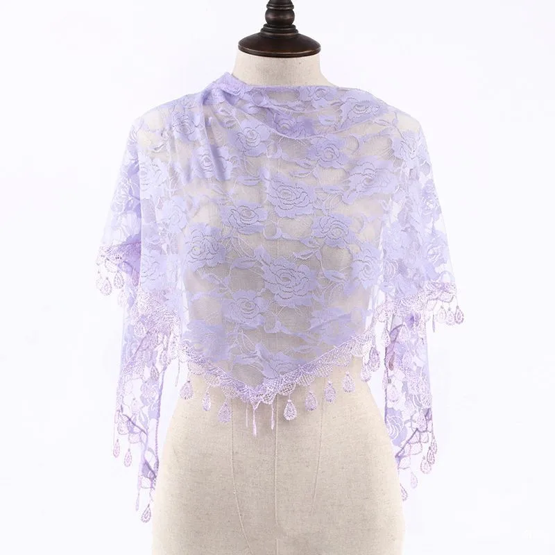 Elegant Black and White Lace Rose Veil for Women - Perfect for Western Weddings